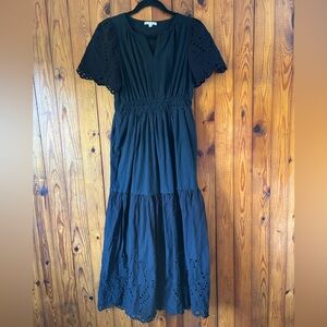 chinese dress ladies Nicoblu Celine Maxi Crinkle Chiffon Dress in Blue Mediterranean Swirl Petite-6